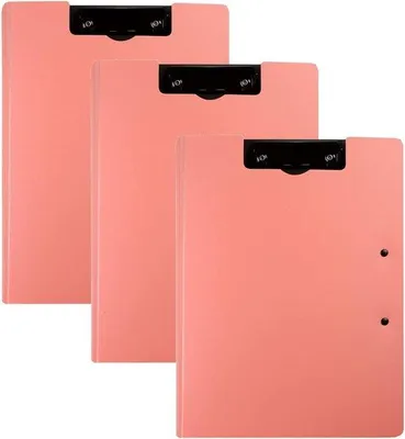 Immagine prodotto di Ibenzoa® Morsetto pieghevole per documenti A4 – morsetto in plastica compatto con clip doppie per una fissaggio sicuro dei documenti, ideale per ufficio e scuola
