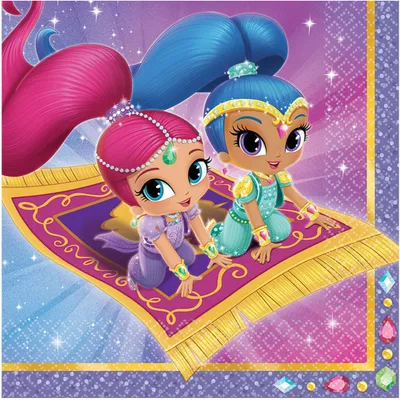 Immagine prodotto di Tovaglioli Shimmer and Shine 20 pezzi 33 x 33 cm - Taglia unica