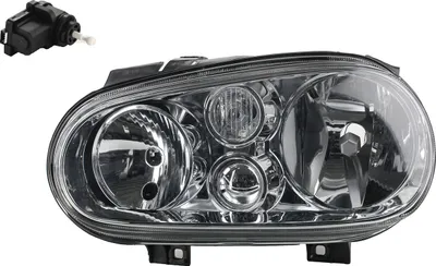 Produktbild von Scheinwerfer passend für VW Golf IV 1J 08/1997-06/2005 H7 H1 Links m. Stellmotor 1J1941017B 1J1941017F 1J0941295B 1J0941295F 9948336 1J0941295C Johns