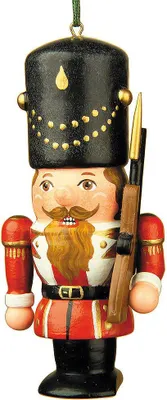 Produktbild von Hubrig Baumbehang Nussknacker Wachsoldat mehrfarbig 7 cm