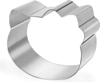 Produktbild von CHEFMADE Tortenring Hello Kitty - Kuchenring 20 cm Backring - Kuchenring in Katzenform Backring Motiv Edelstahl Spülmaschinenfest Tortenform Kuchen und Torten Backrahmen