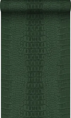 Zdjęcie produktu dla Origin Wallcoverings Tapeta skóra krokodyla ciemnej zieleni 53 cm x 10.05 m