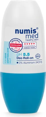 Produktbild von numis med Deo Roll On ph 5.5 - Hautberuhigendes Deodorant für sehr empfindliche & sensible Haut - Deo Roller 1x 50 ml
