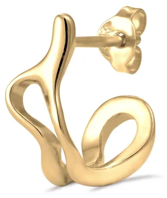 Immagine prodotto di Orecchini a bottone da uomo in argento sterling 925 con placcatura in oro