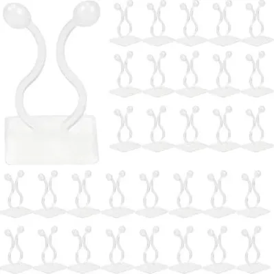 Produktbild von kissral Pflanzenclips Groß 50 Stück Wandbefestigung für Pflanzen, Kletterpflanze Befestigungsklammern für Pflanzen Sicherung Unterstützt (Weiß)