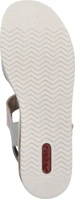 Produktbild von Rieker Damen Sandalette Klettverschluss leichter Keilabsatz in Korkoptik 62900, Größe:39 EU, Farbe:Mehrfarbig