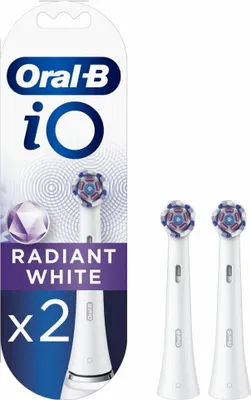 Immagine prodotto di Oral-B iO Testine di Ricambio Bianche per Rimozione Macchie 2 pz Compatibili