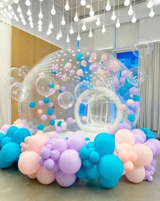 Imagen del producto de Cúpula inflable para camping "Koepel" - Tienda para fiestas - Tienda - Tiendas para fiestas - Diámetro de 3 metros - Transparente - Inflable