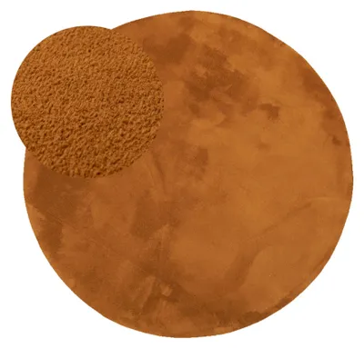 Produktbild von Waschbarer Teppich Rund - Vivid Terrakotta