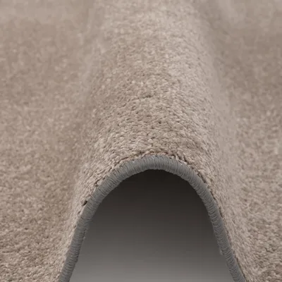 Produktbild von Trend Velours Teppich Kurzflor Einfarbig Modern, Größe:100x300 cm, Farbe:Taupe