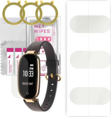 Produktbild von apgo 3 Stück Schutzfolie, Matt, kompatibel mit Garett Women Diana Smartwatch, Hydrogel Displayschutzfolie mit Positionierhilfe, Displayfolie, robust und kratzfest