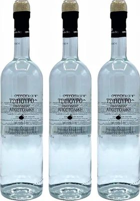 Produktbild von Tsipouro Apostolakis mit Anis 3x 0,7l | 42,5% Vol. | Aus Griechenland | + 20ml Jassas Olivenöl