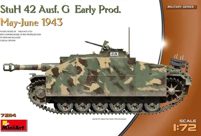 Obrázek produktu pro MiniArt 1:72 StuH 42 Ausf. G raná výroba plastikového modelu