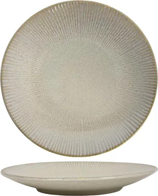 Produktbild von Frühstücksteller Linien ozeanbeige ø21cm