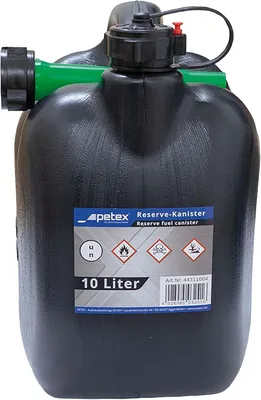 Produktbild von RESCH Benzinkanister Kraftstoffkanister Benzinkanister 10 Liter Benzin & Diesel Kanister (Benzintank, Dieseltank, Öltank, Treibstofftank, Aufbewahrung