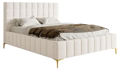 Produktbild von Selsey Szejlo - Polsterbett mit Lattenrost und Bettkasten, Chenille-Bezug in Creme, 180 cm