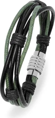 Image de Bracelet noir-vert pour homme