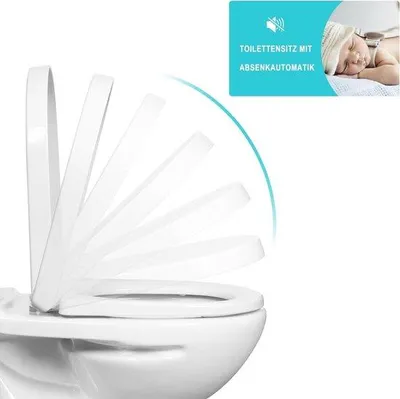 Produktbild von Famanu Toilettendeckel Duroplast mit Softclose-Funktion - Hochwertig, einfache Reinigung