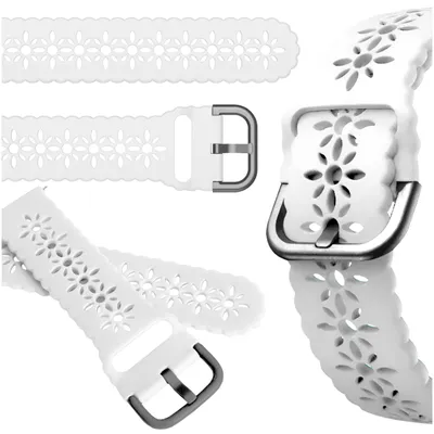 Zdjęcie produktu dla Pasek ChronSmarta do zegarka Samsung Galaxy Watch 4 5 6 7 Classic Pro 40 42 44 mm (Biały)
