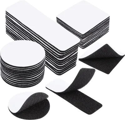 Produktbild von Selbstklebendes Klettband 36 Stück Schwarz