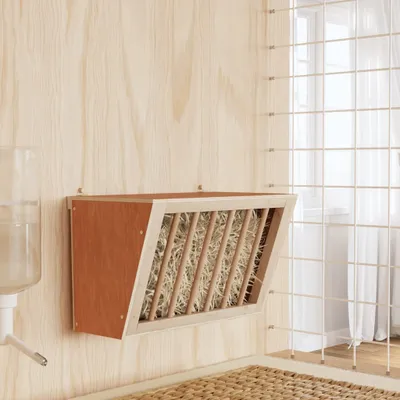 Produktbild von vidaXL Heuraufe für Kaninchen 37x18,5x23 cm Massivholz Tanne