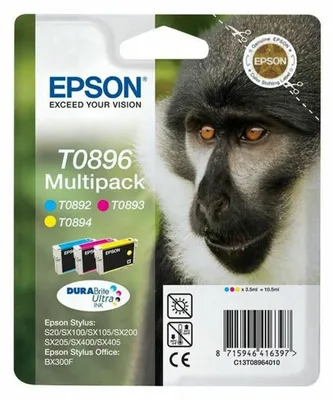Produktbild von Epson T0896 Tintenpatronen Multipack (cyan, magenta, gelb)