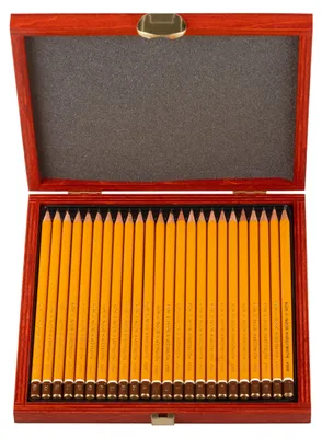 Image de Set de crayons graphites Koh-i-noor 24 pièces dans un coffret en bois