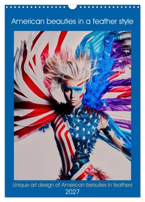 Produktbild von Amerikanische Schönheiten im Federstil (Wandkalender 2027, DIN A3, Hochformat), CALVENDO 12-Monats-Wandkalender