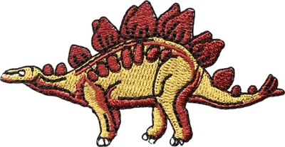 Produktbild von Dinosaurier-Stegosaurus-Emblem-Aufnäher zum Aufbügeln