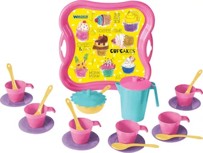 Produktbild von WADER Kinder-Teeservice Set 24-tlg. mehrfarbig