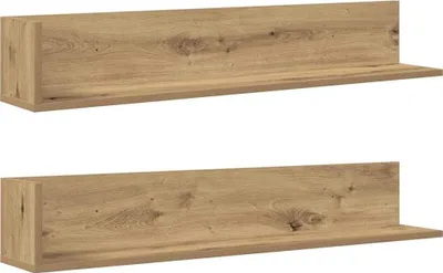Produktbild von vidaXL Wandregale 2 Stk. Artisan-Eiche 100x16,5x16,5 cm Holzwerkstoff