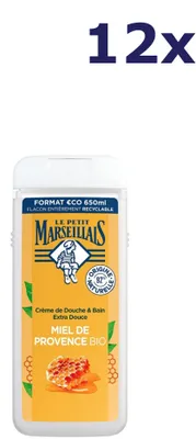 Produktbild von 12x Le Petit Marseillais douche & bad 650ML HONING
