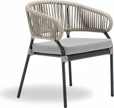 Produktbild von Gartensessel Rattansessel Hochwertig Rattansessel grau modern luxus Stil