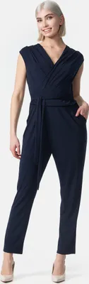 Produktbild von PM SELECTED Eleganter Damen Overall ohne Ärmel in Wickeloptik PM36 Navy Einheitsgröße Gr. 34-38