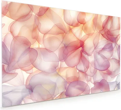 Produktbild von Küchenrückwand Spritzschutz Glas mit Motiv Zarte Blütenblätter 40 x 40 cm
