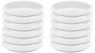 Produktbild von IKEA OFTAST Dessertteller 19 cm Weiß 12er-Set