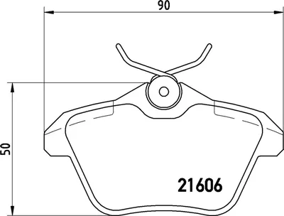 Produktbild von Brembo Bremsbelagsatz, Scheibenbremse Hinterachse P 23 067