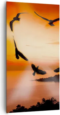 Produktbild von Bild auf Leinwand - Leinwandbild - Natur Landschaft Insel Meer - 65x120cm - Wand Bild - Wanddeko - Leinwanddruck - Bilder - Kunstdruck - Wanddekoration - Leinwand bilder - Wandkunst - PA65x120-2440