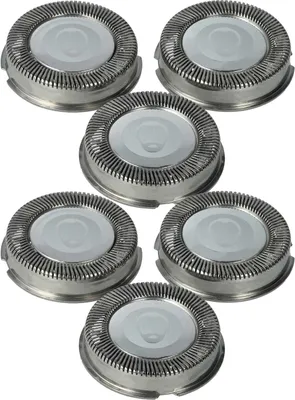 Produktbild von vhbw 6x Ersatz-Scherköpfe kompatibel mit Philips HQ4825, HQ481, HQ4810, HQ4806, HQ4807, HQ4821, HQ4822, HQ4819, HQ482, HQ4805 Elektrorasierer, Silber