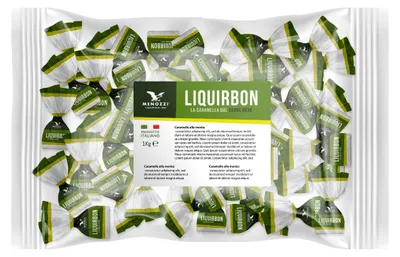 Produktbild von Caramelle Liquirbon, Lakritzbonbons, 1000 g, Menozzi de Rosa 1836
