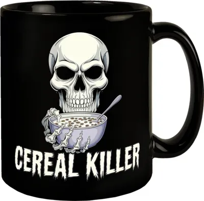 Produktbild von Cereal Killer Totenkopf Tasse für Müslifans