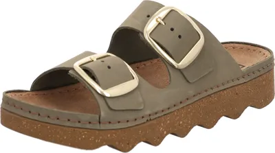 Produktbild von Rohde Damen Foggia Pantoletten Hausschuhe Cloqs Sandalette Sandale 6222 Oliv, Größe:EUR 36