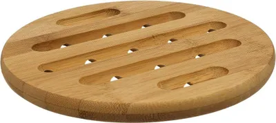 Obrázok produktu pre BAMBUSOVÁ PODLOŽKA, okrúhla, 18 cm, ľahká, prírodná
