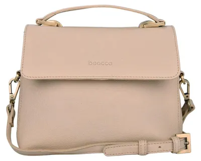 Zdjęcie produktu dla Beocca Fei skórzana torba na ramię, ze skóry garbowanej roślinnie, kompaktowa z ponadczasową elegancją, torba naramienna, ręcznie robiona, Beżowy