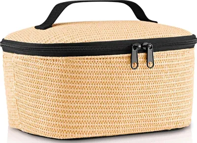 Produktbild von reisenthel coolerbag S pocket, Kühltasche, Isolierte Tasche, Thermotasche, Raffia Black, 2.5 L, LG7078