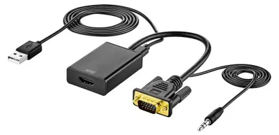 Produktbild von AV Adapter [VGA, Klinke - HDMI] 1920 x 1080 Pixel SpeaKa Professional SP-VK/HD