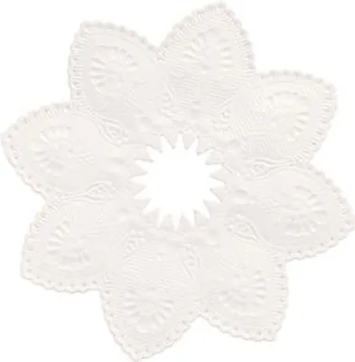 Obrázek produktu pro Papstar Kerzen-Manschetten weiss 10 cm 100 Stück