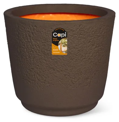Obrázok produktu pre Capi Europe – Kvetináč "egg Beach NL" – Tmavohnedý – 49x44 – KBEDB1213