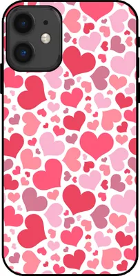 Productafbeelding van Smartphonica Telefoonhoesje, geschikt voor:iPhone 11 met hartjesprint - Hartjesdesign TPU achterkantbeschermhoes - Kinderhoesje met hartjesdesign