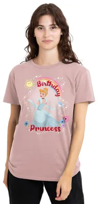Zdjęcie produktu dla Koszulka damska Disney, Kraina Czarów, Kopciuszek, różowa, rozmiar XXL
